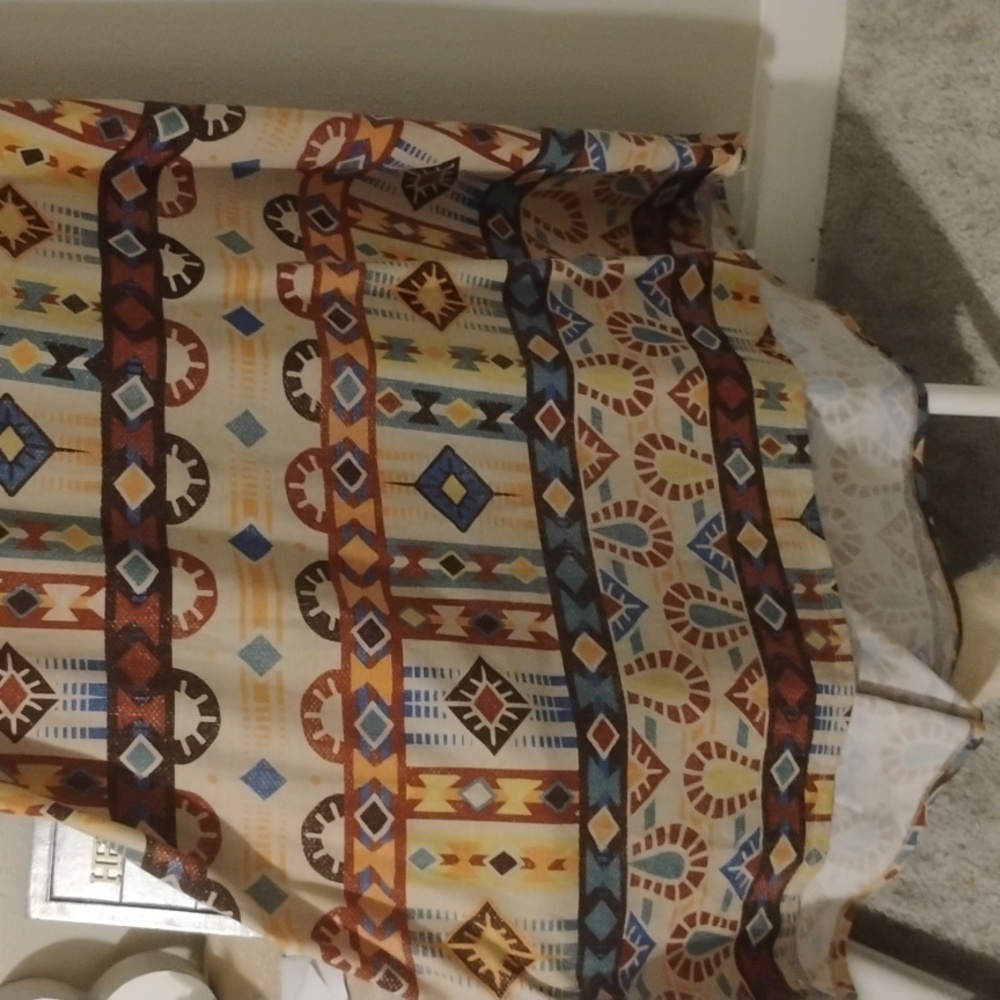 LuLaRoe Geometric Print Dress - Earthy Tones - Picture 6 of 6